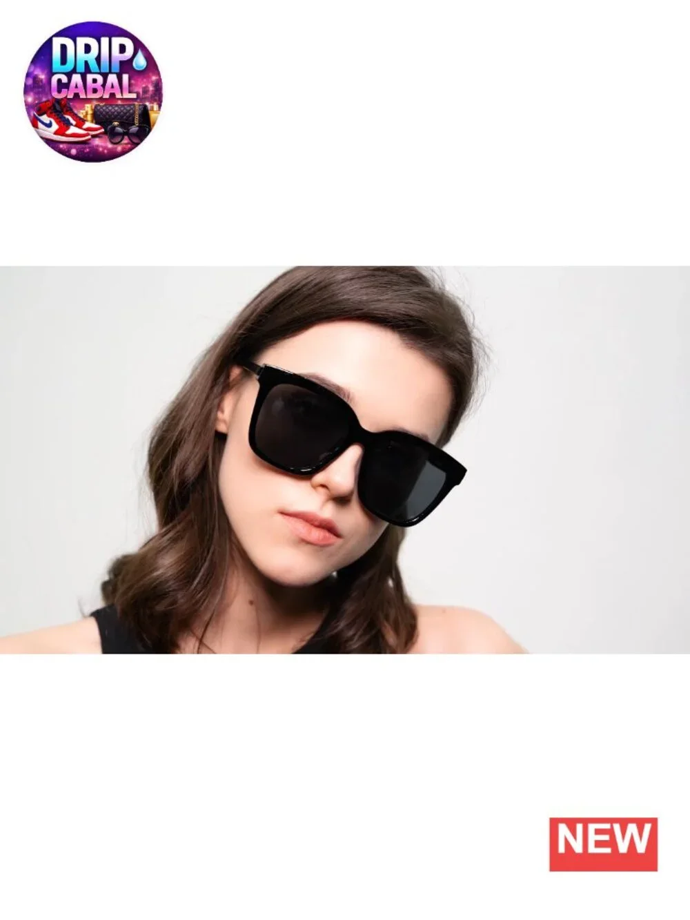 Oversized Square Sunglasses for Women UV400 Protection Metal Temples Trendy